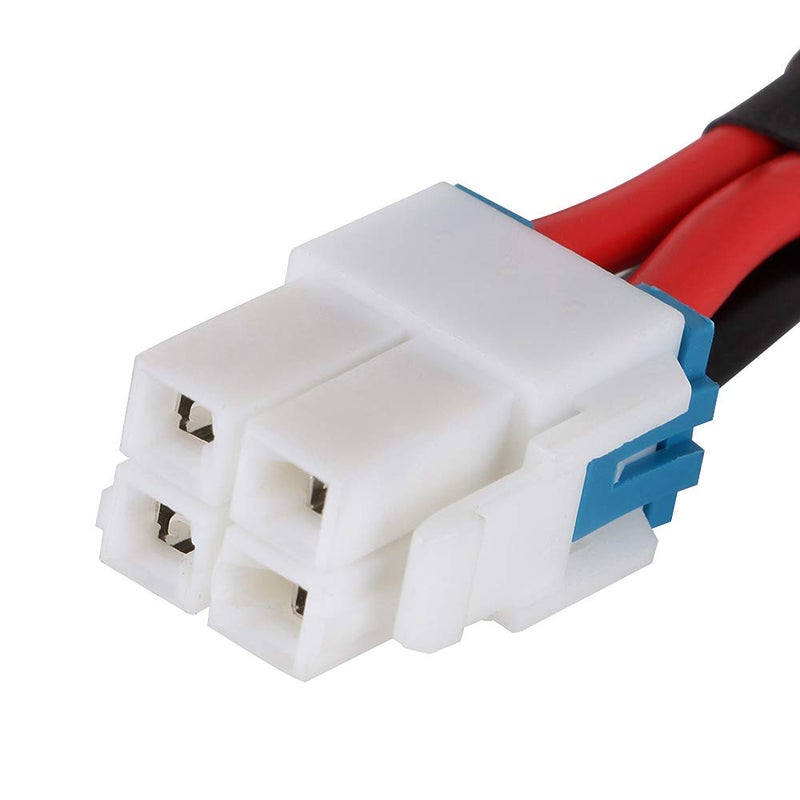 TengKo 1M 4-Pin 12 AWG 12V 3A DC Power Supply Cable Short Wave Power Supply Cord Cable Adapter Fuse wire for Yaesu FT-450D FT-891 FT-991 Kenwood TS-480SAT TS-590SG TS-890s Icom IC-7000 IC-7100 IC-7610 - Image 3